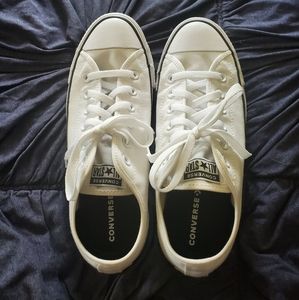 White Converse All Star Sneakers sz 9 WIDE- Custom Made